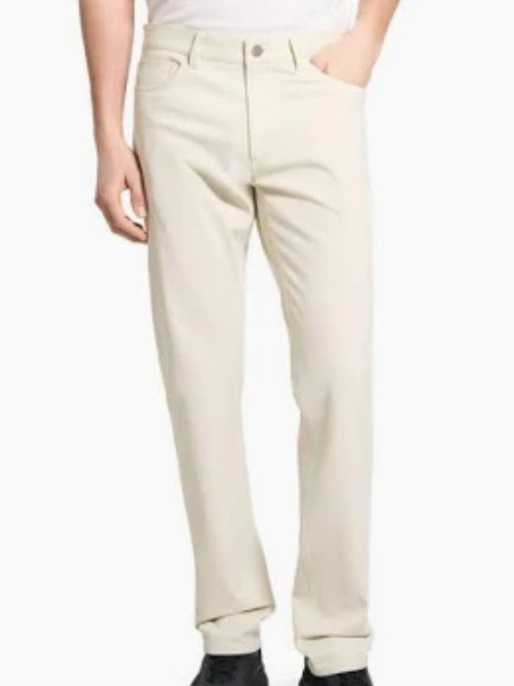 THEORY Raffi Neoteric Twill Slim Straight Leg Jeans in Oat Milk Size 36